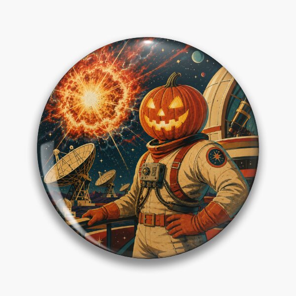 Item preview, Headless Horseman Supernova - Cosmic Retro Space Art designed and sold by TheHorsemanRidesAgain.