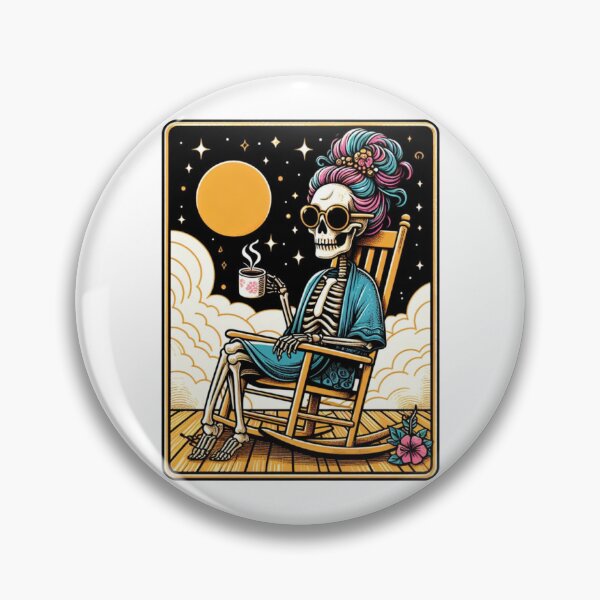 Item preview, Funny Tarot Skeleton - The Vibes designed and sold by Travelslightly.