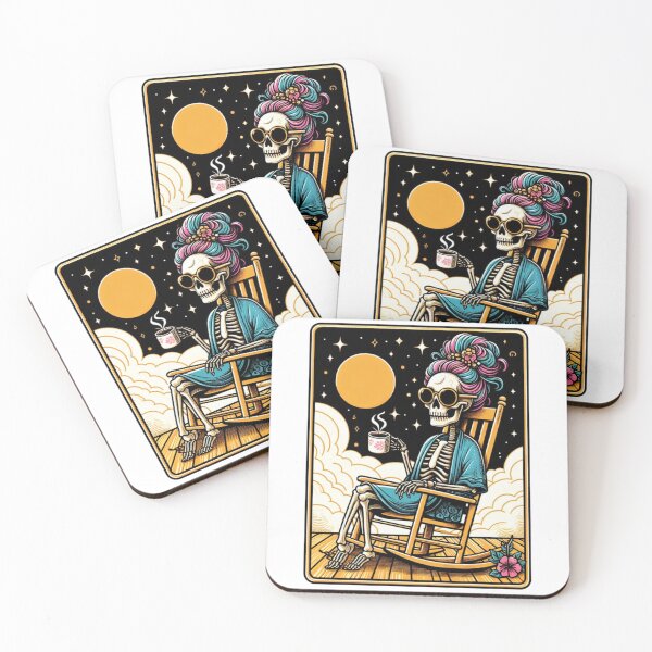 Item preview, Funny Tarot Skeleton - The Vibes designed and sold by Travelslightly.