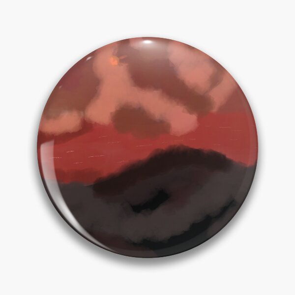 Item preview, Red and dark foggy lake painting  designed and sold by NotsoCreativeArtistJazz.