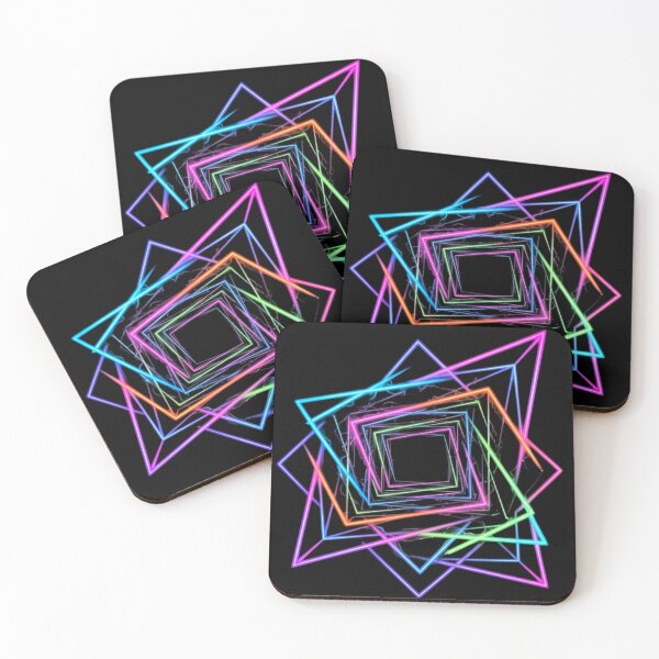 Item preview, Minimalist Neon Geometric Vortex Portal designed and sold by Nexus Space.