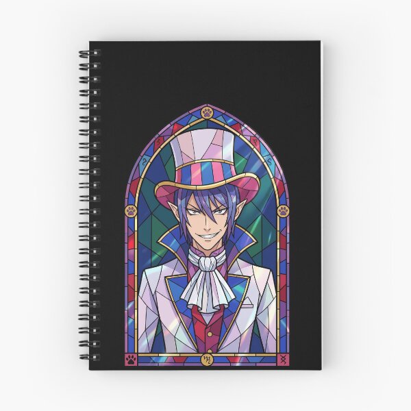 Item preview, Mephisto Pheles Blue Exorcist Carnival Stained Glass Top Hat designed and sold by mildaclairmo.