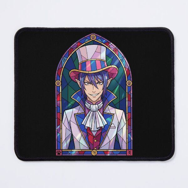 Item preview, Mephisto Pheles Blue Exorcist Carnival Stained Glass Top Hat designed and sold by mildaclairmo.