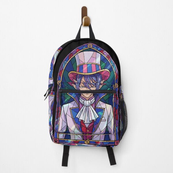 Item preview, Mephisto Pheles Blue Exorcist Carnival Stained Glass Top Hat designed and sold by mildaclairmo.