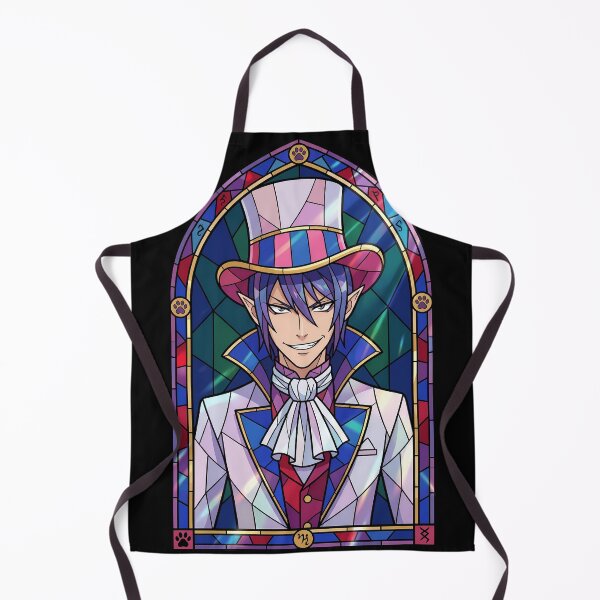 Item preview, Mephisto Pheles Blue Exorcist Carnival Stained Glass Top Hat designed and sold by mildaclairmo.