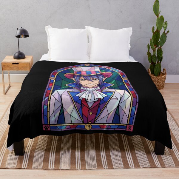 Item preview, Mephisto Pheles Blue Exorcist Carnival Stained Glass Top Hat designed and sold by mildaclairmo.