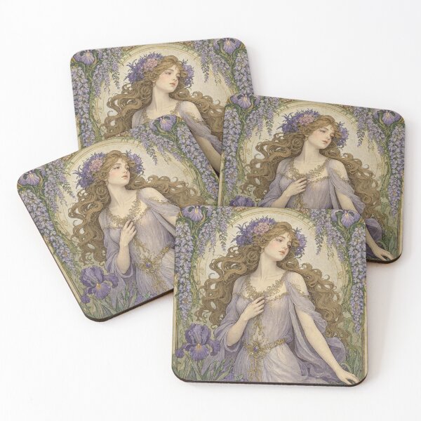 Item preview, Iris Eternal Grace: Art Nouveau Vintage Botanical Art designed and sold by jo-e-basta.