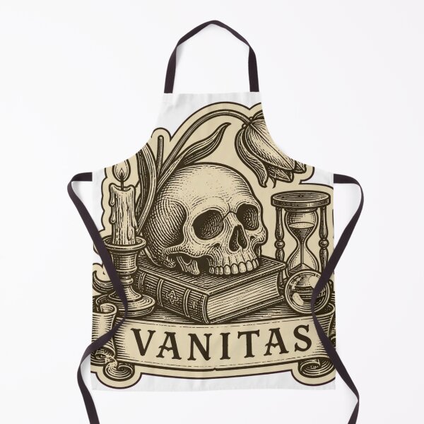 Item preview, Vanitas Medieval Woodcut Skull and Book | Dark Academia Memento Mori Print designed and sold by StickyGuys.