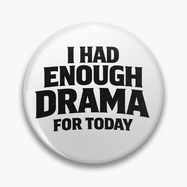 Item preview, I Had Enough Drama for Today Funny Quote T-Shirt | Minimalist Typography Shirt | Sarcastic Introvert Graphic Tee designed and sold by IronVibesStudio.