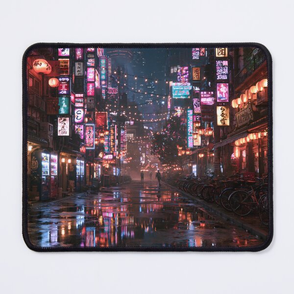 Item preview, Tokyo Neon Cyberpunk Night Street Photography designed and sold by FrostyFrisby.