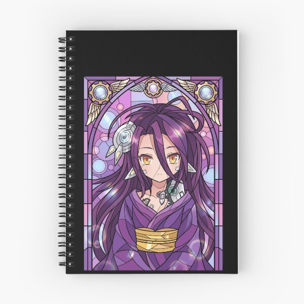 Item preview, Schwi Dola No Game No Life Purple Kimono Stained Glass Portrait designed and sold by mildaclairmo.