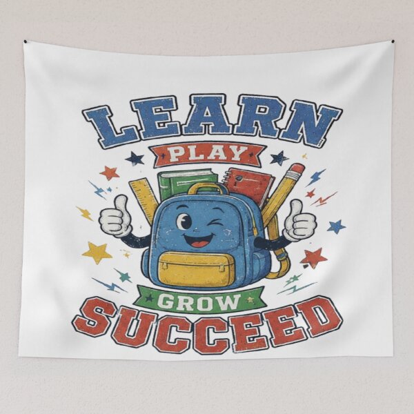 Item preview, Learn Play Grow Succeed - Back To School designed and sold by ToonyTeez.