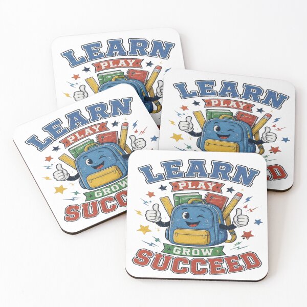 Item preview, Learn Play Grow Succeed - Back To School designed and sold by ToonyTeez.