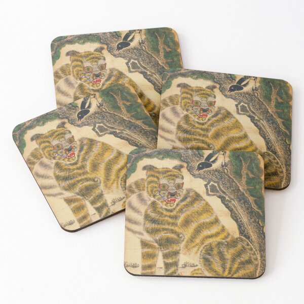 Item preview, Traditional Korean Tiger and Magpie Art designed and sold by allpalgo.
