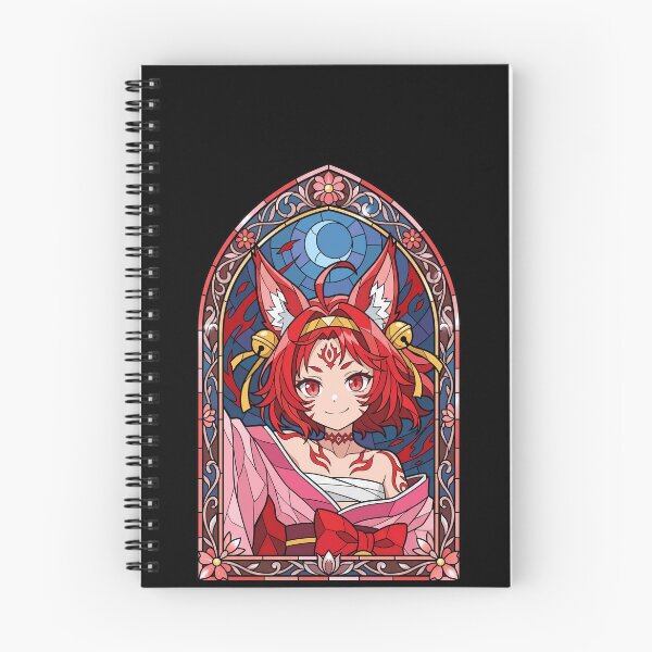 Item preview, Izuna Hatsuse No Game No Life Red Fox Moonlit Stained Glass designed and sold by mildaclairmo.