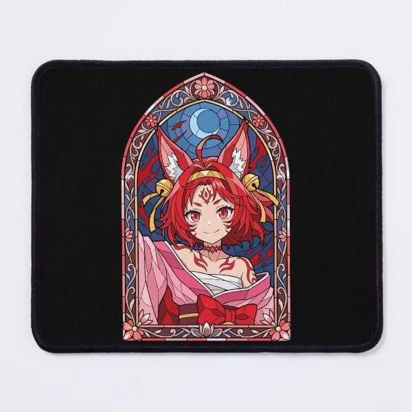 Item preview, Izuna Hatsuse No Game No Life Red Fox Moonlit Stained Glass designed and sold by mildaclairmo.
