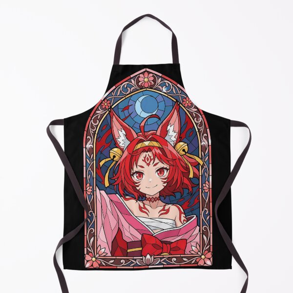 Item preview, Izuna Hatsuse No Game No Life Red Fox Moonlit Stained Glass designed and sold by mildaclairmo.