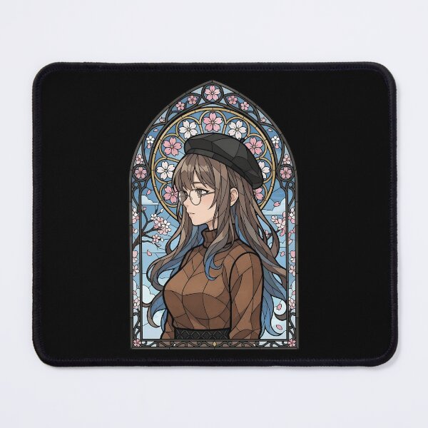 Item preview, Rio Futaba Bunny Girl Senpai Spring Blossom Stained Glass Portrait designed and sold by mildaclairmo.