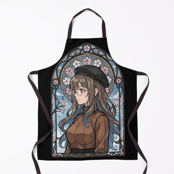 Item preview, Rio Futaba Bunny Girl Senpai Spring Blossom Stained Glass Portrait designed and sold by mildaclairmo.