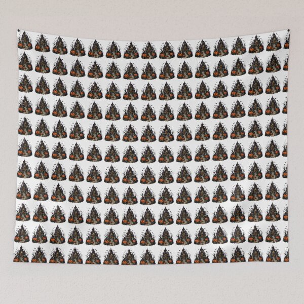 Item preview, Retro Haunted Castle Halloween Pumpkin Gothic Vintage designed and sold by Moizento.