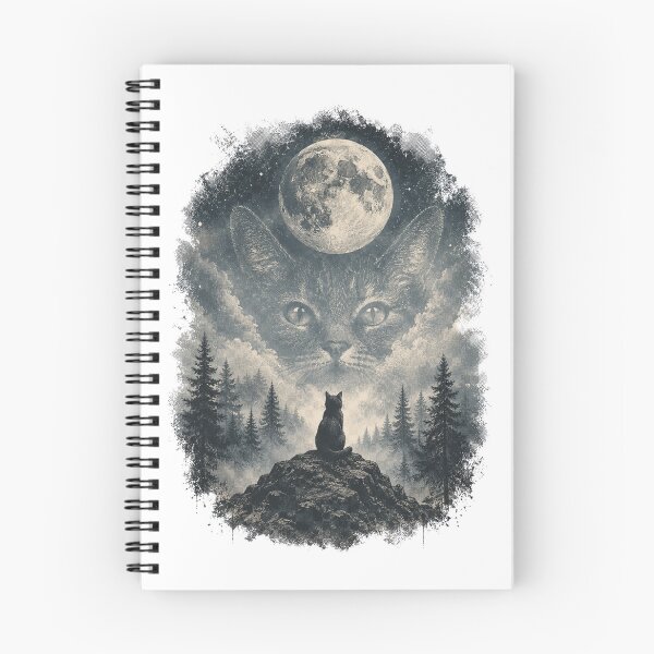 Item preview, Cat In Forest, Moon, silhouette. designed and sold by T shirts Collective.