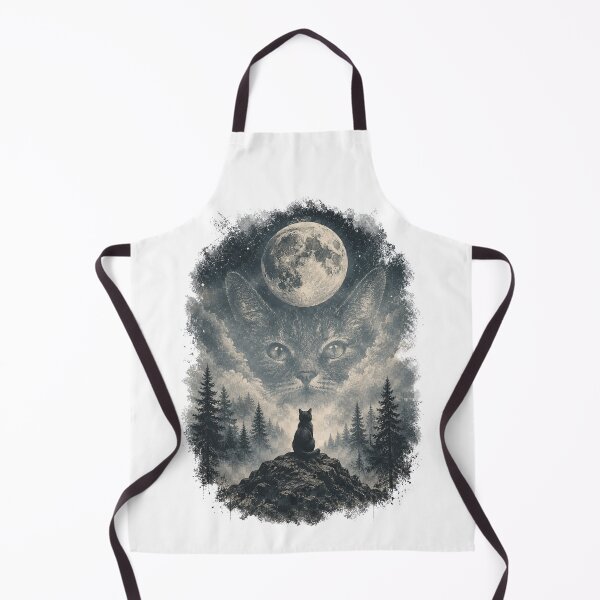 Item preview, Cat In Forest, Moon, silhouette. designed and sold by T shirts Collective.