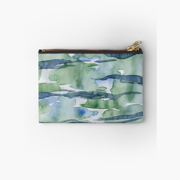 Item preview, Green Water Reflections | Abstract Watercolor designed and sold by DzinkaDreamArt.