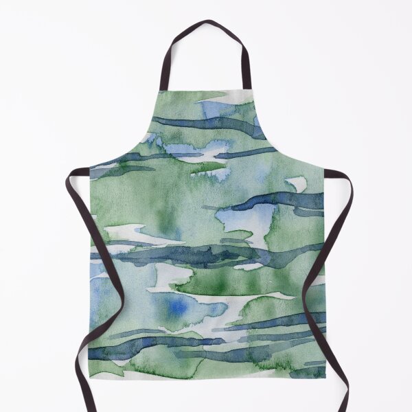 Item preview, Green Water Reflections | Abstract Watercolor designed and sold by DzinkaDreamArt.