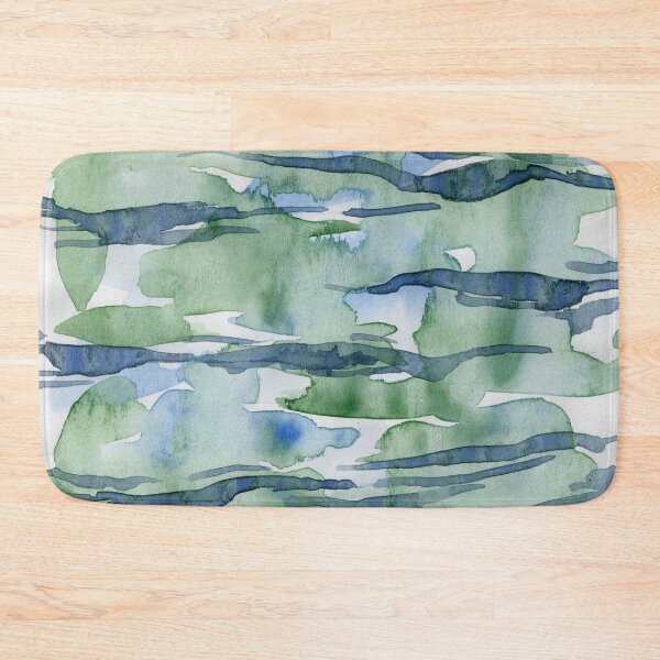 Item preview, Green Water Reflections | Abstract Watercolor designed and sold by DzinkaDreamArt.