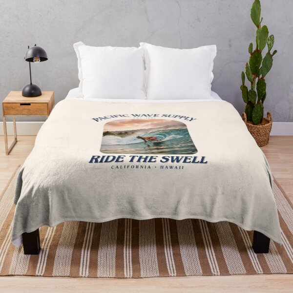 Item preview, Vintage Surf Sunset – Pacific Wave Supply | Retro surfer ocean design designed and sold by CHROMA NOIR.