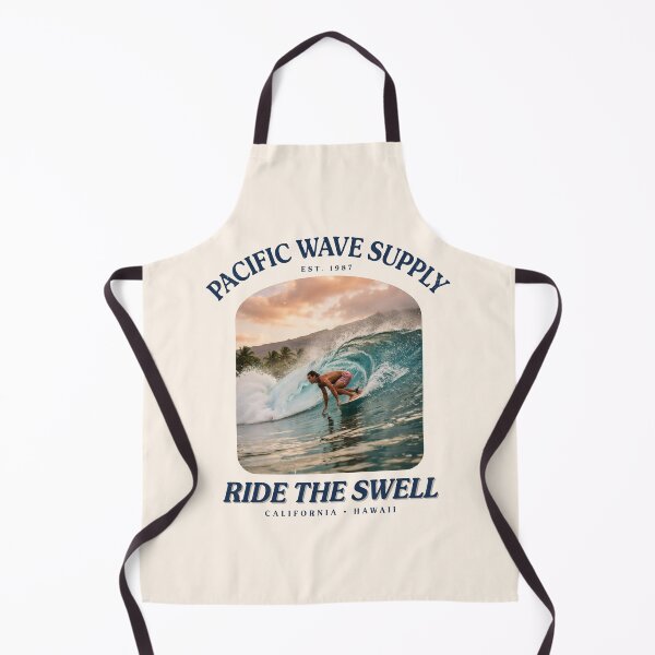 Item preview, Vintage Surf Sunset – Pacific Wave Supply | Retro surfer ocean design designed and sold by CHROMA NOIR.
