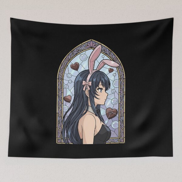 Artikelvorschau, Mai Sakurajima Bunny Girl Senpai Pastel Stained Glass entworfen und verkauft von mildaclairmo.