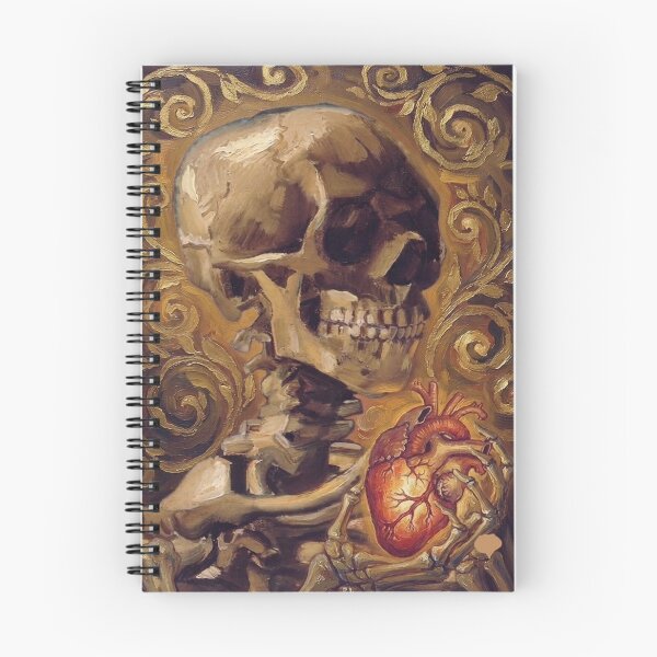 Item preview, Anatomy of the Soul - Skull with Heart in Oil Painting Style designed and sold by Purpleclomb.