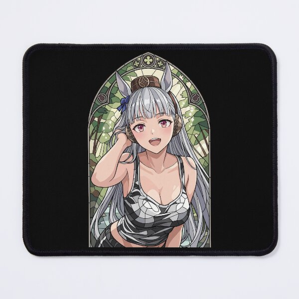 Item preview, Gold Ship Uma Musume Cheerful Forest Stained Glass Scene designed and sold by mildaclairmo.