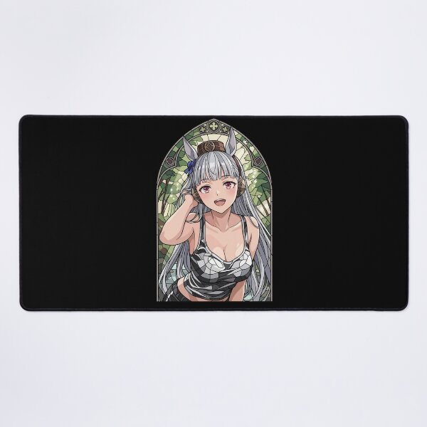 Item preview, Gold Ship Uma Musume Cheerful Forest Stained Glass Scene designed and sold by mildaclairmo.
