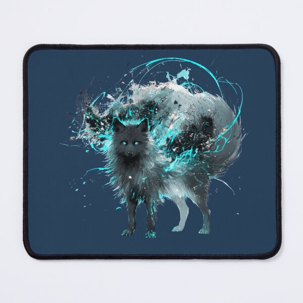 Item preview, Neon Glow Tech Cyberpunk Wolf designed and sold by Artmugic.