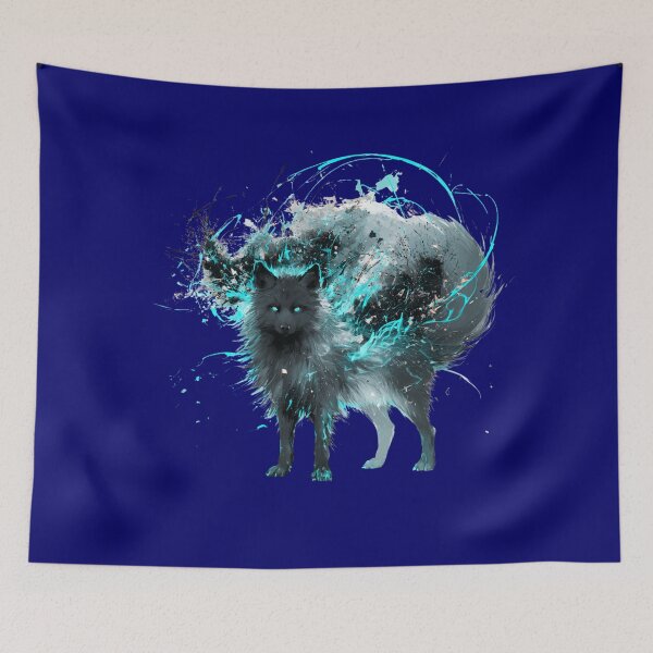 Item preview,  Neon Glow Tech Cyberpunk Wolf  designed and sold by Artmugic.