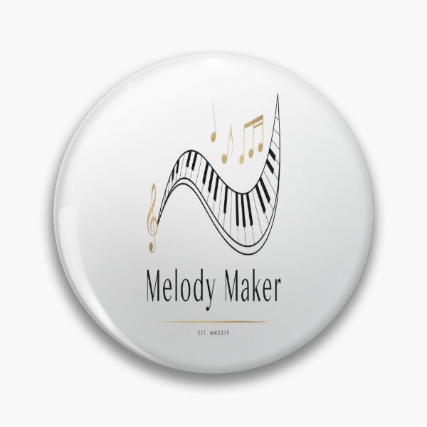 Item preview, Melody Maker – Minimalist Gold Piano Music Design designed and sold by Midnight Veil Designs.