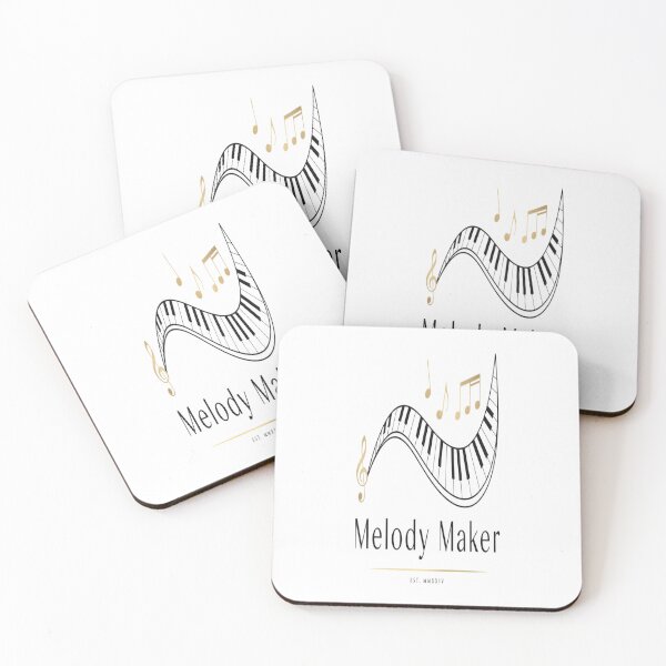 Item preview, Melody Maker – Minimalist Gold Piano Music Design designed and sold by Midnight Veil Designs.