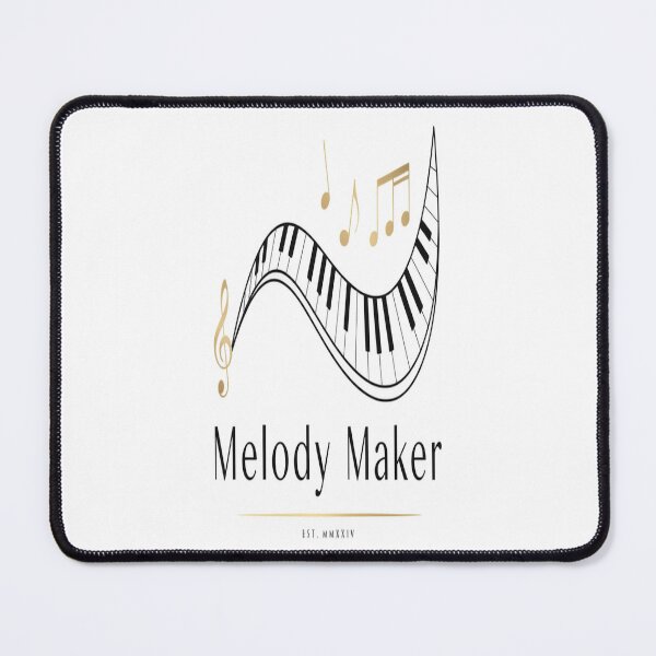 Item preview, Melody Maker – Minimalist Gold Piano Music Design designed and sold by Midnight Veil Designs.