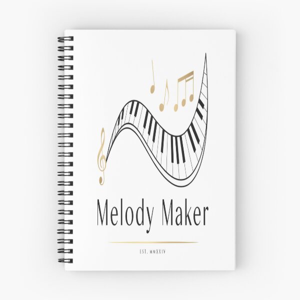 Item preview, Melody Maker – Minimalist Gold Piano Music Design designed and sold by Midnight Veil Designs.