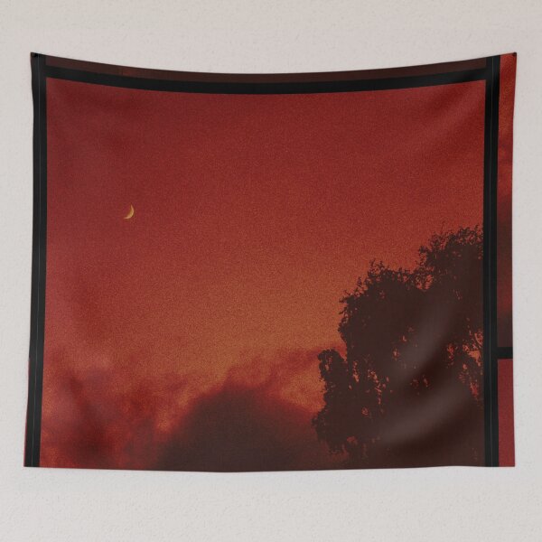 Item preview, crescent moon shines above trees and clouds (dunblane, scotland) (may 2026) designed and sold by photosbykel.