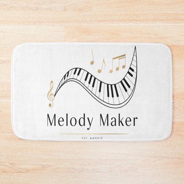 Item preview, Melody Maker – Minimalist Gold Piano Music Design designed and sold by Midnight Veil Designs.