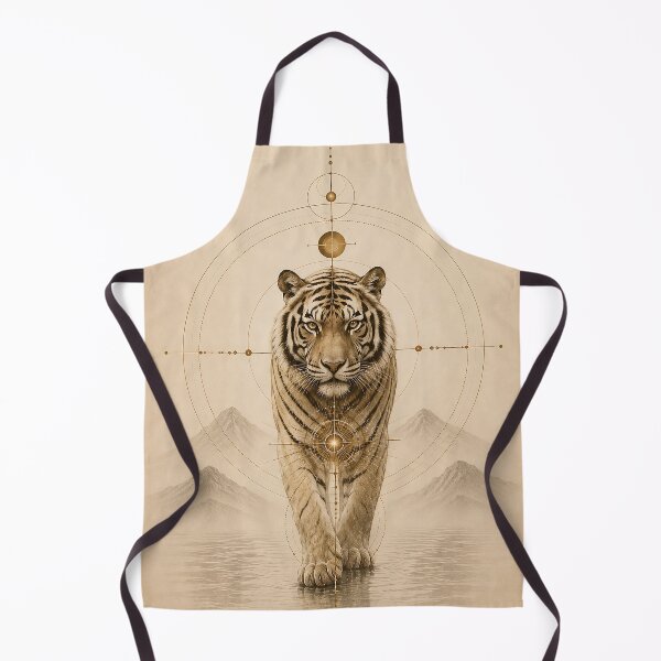 Item preview, The Golden Instinct – Sacred Tiger Geometry designed and sold by SacredLensV.