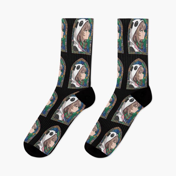 Item preview, Kaede Azusagawa Bunny Girl Senpai Cozy Panda Stained Glass designed and sold by mildaclairmo.