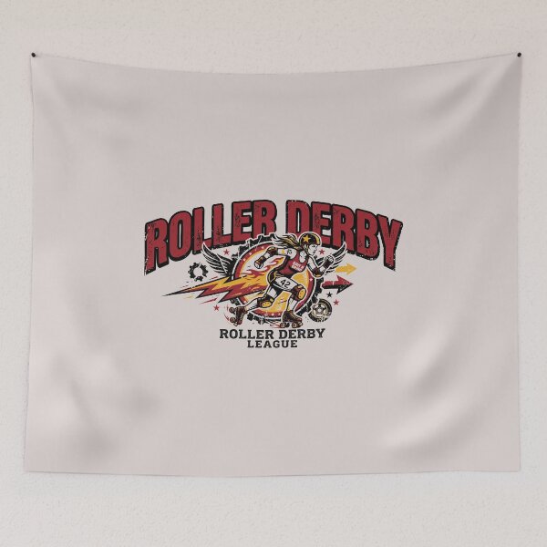 Item preview, Roller Derby League Grit Grind Vintage Grunge Skater Emblem designed and sold by KiwiRider.