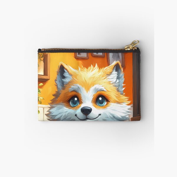 Item preview, Wolf Newspaper Bathroom Kawaii Foxlike Cozy Orange Reader designed and sold by mildaclairmo.