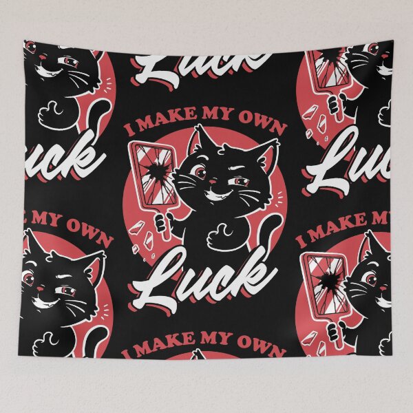 Item preview, Black Cat Mirror Luck designed and sold by Studio Mootant.