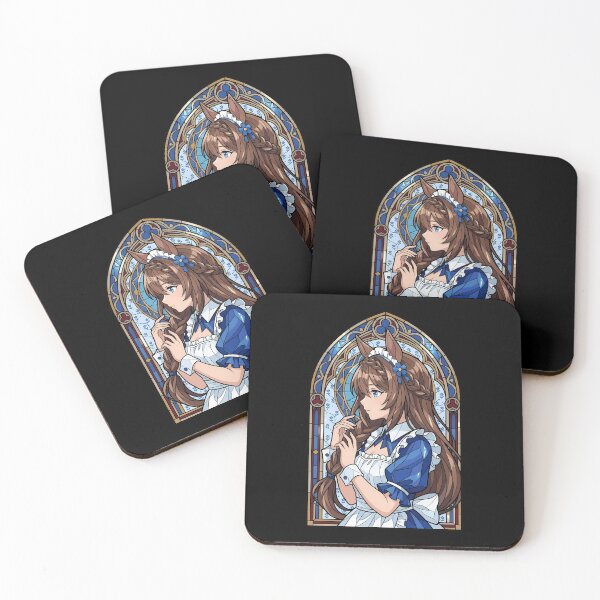 Item preview, Super Creek Uma Musume Maid Stained Glass Blue Elegance designed and sold by mildaclairmo.