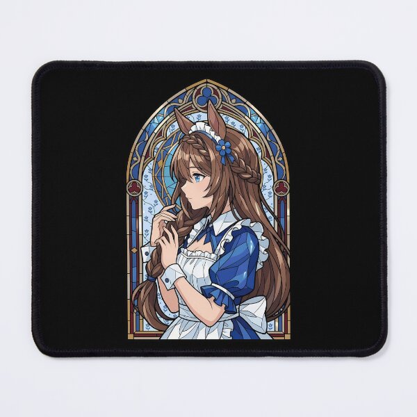 Item preview, Super Creek Uma Musume Maid Stained Glass Blue Elegance designed and sold by mildaclairmo.